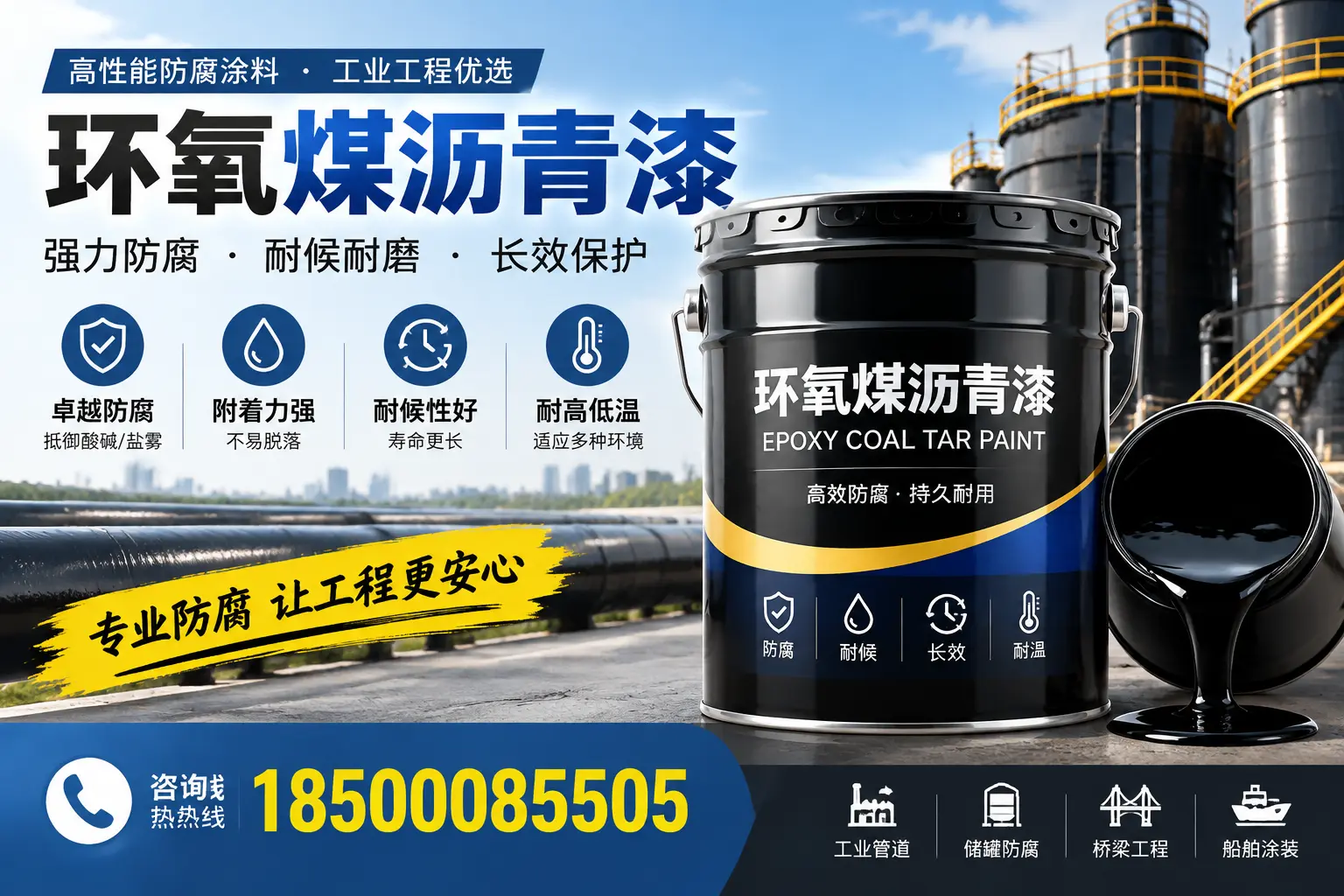 环氧煤沥青漆的施工方法与注意事项,确保在汕尾顺利完成